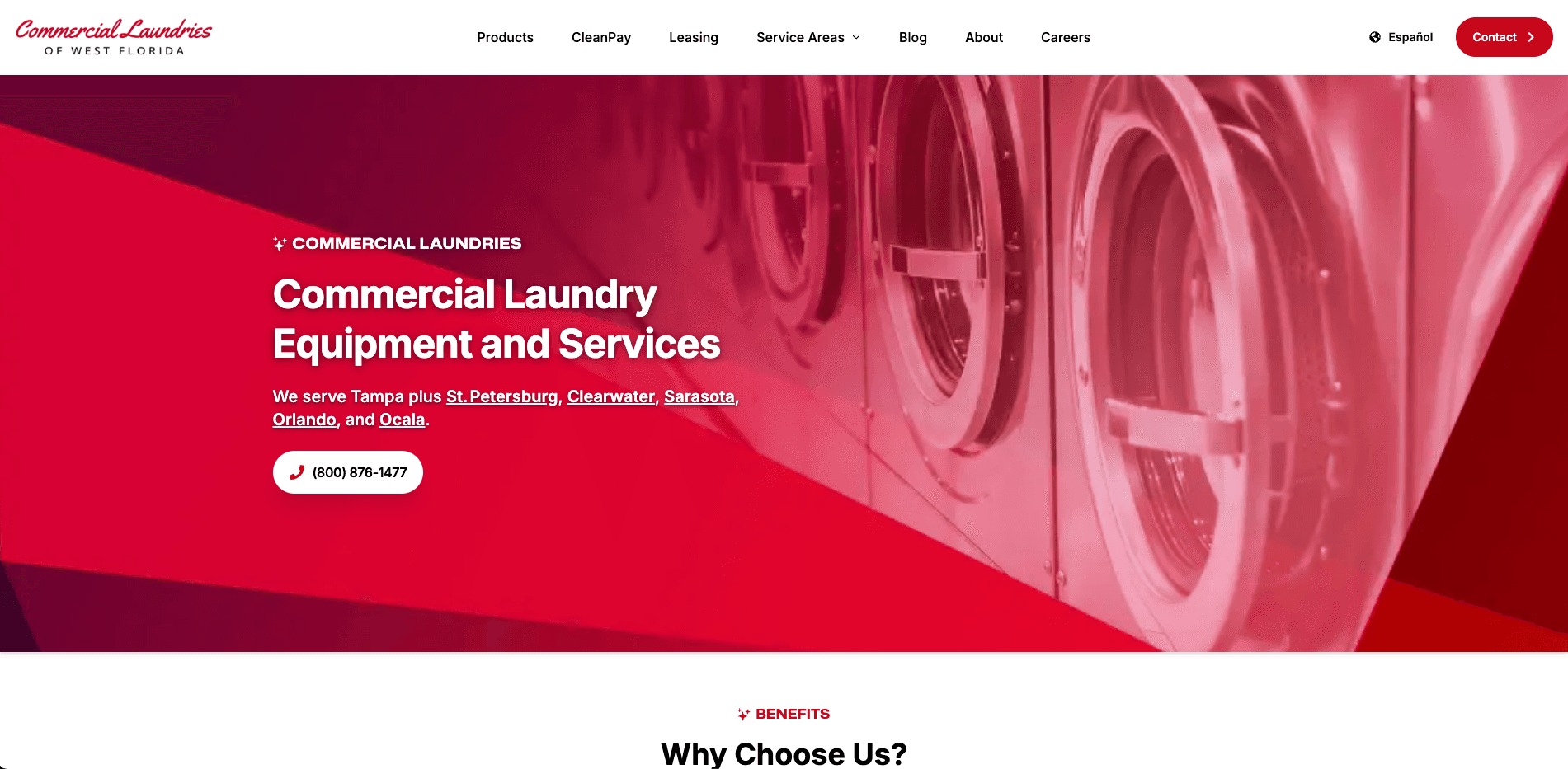 commerciallaundriesflorida.com project screenshot
