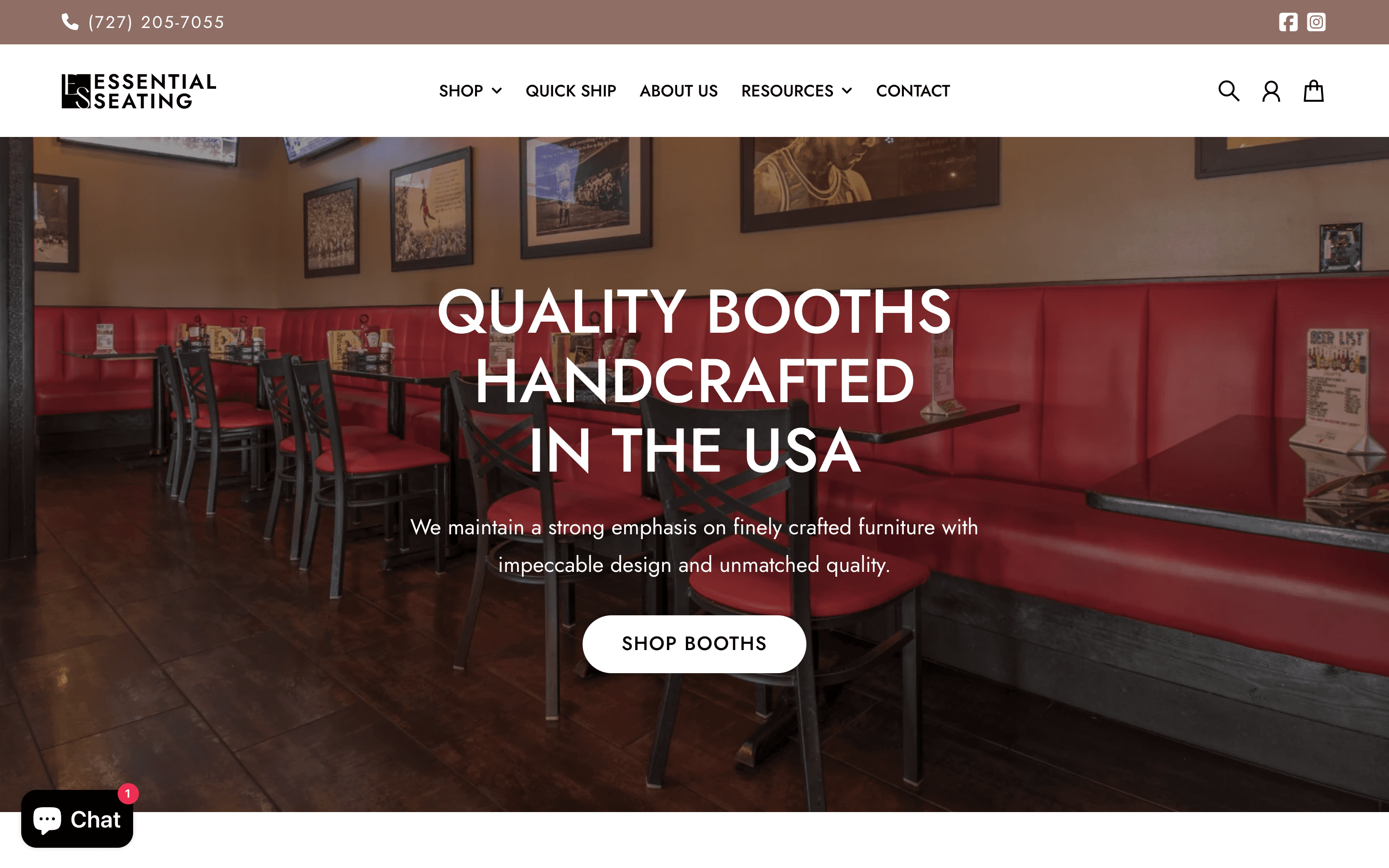 essentialseating.com project screenshot