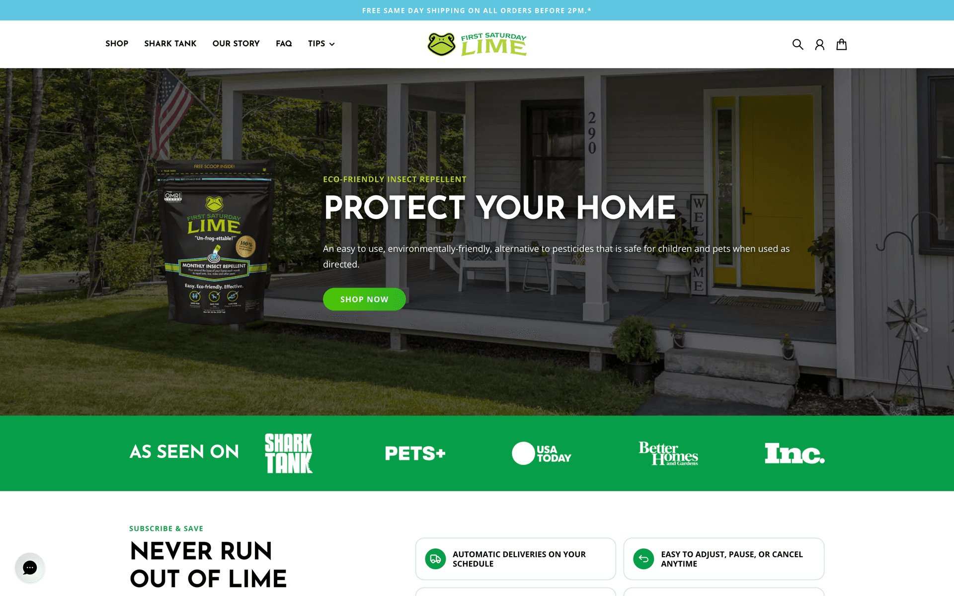 firstsaturdaylime.com project screenshot