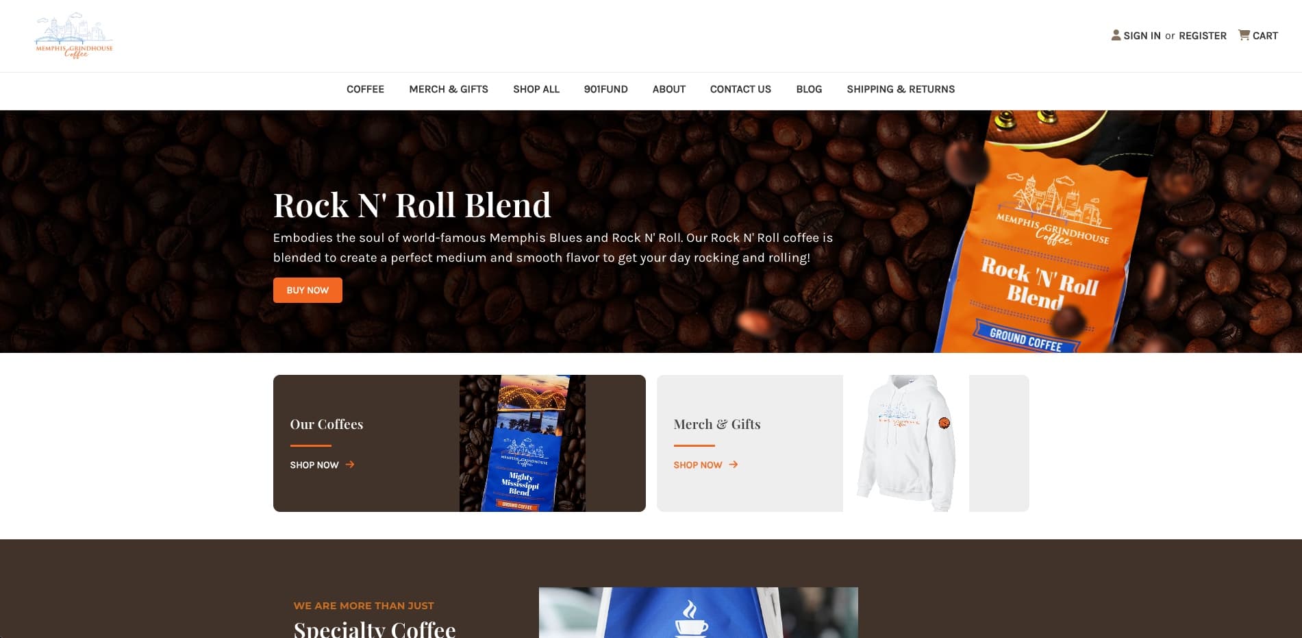memphisgrindhouse.com project screenshot