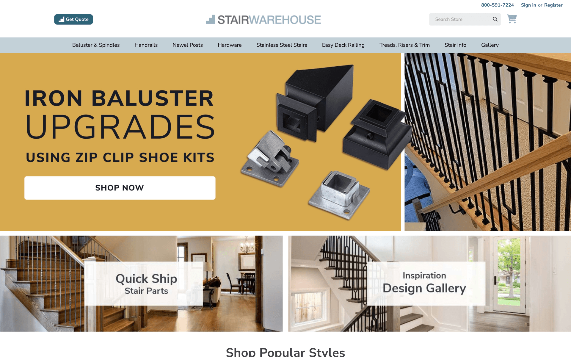 stairwarehouse.com project screenshot