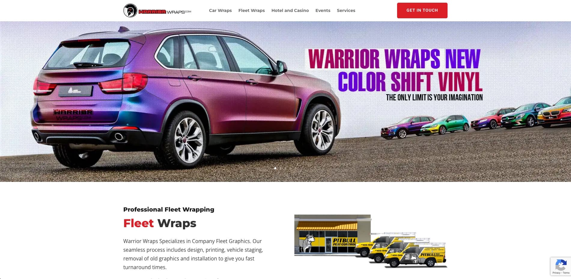 warriorwraps.com project screenshot